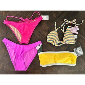Target Brands 4 Piece Bikini Swim Wear Separates Size Small New